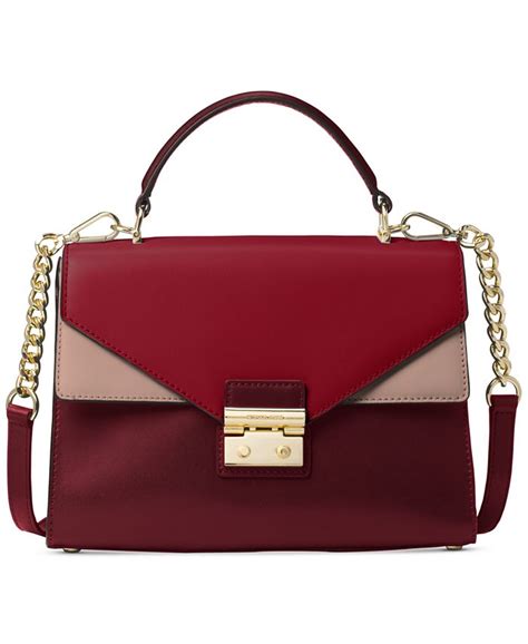 michael kors sloan tricolor leather top handle satchel|Michael Kors Sloan Tricolor Leather Top Handle Satchel .